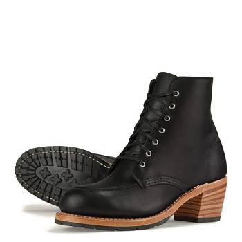 Red Wing Heritage Clara - Cierne Kotnikove Cizmy Damske, RW440SK